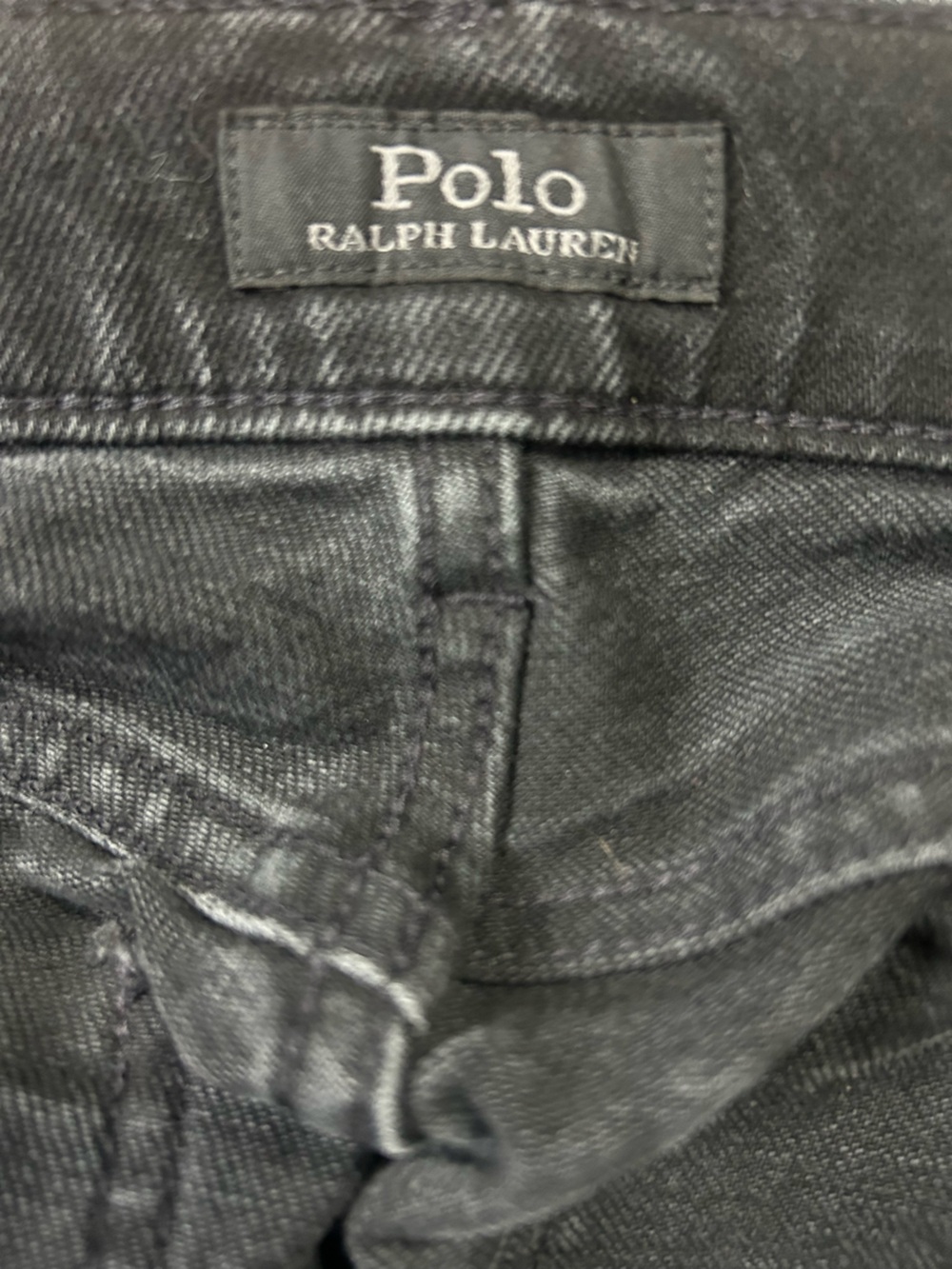 Ralph Lauren Black Flared Wide-Leg Jeans - Picture 4 of 6